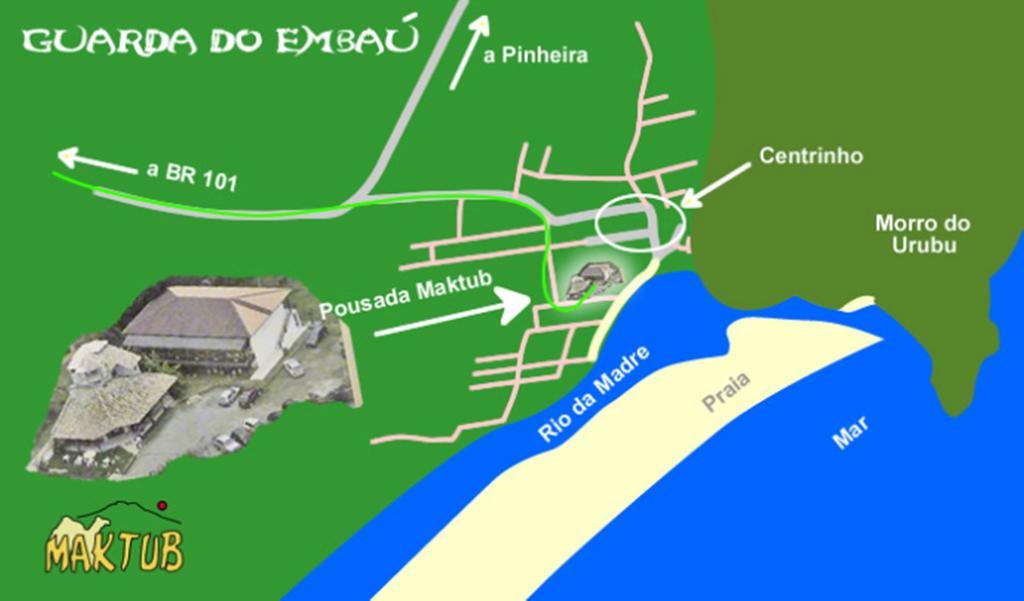 Pousada Maktub Guarda do Embau Exterior photo